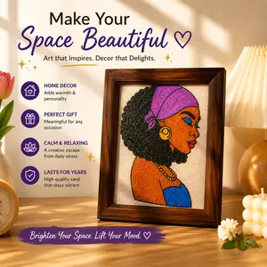 Creative Sand Painting DIY Craft Kit - Relaxing Art Set with 8 Designs,  Perfect Gift for Kids & Friends