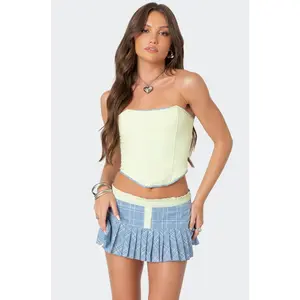 Kayleigh Contrast Pinstripe Corset Kayleigh Contrast Pinstripe Corset