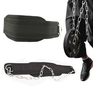 Weighted Pull-Up Belt with Chain, Ideal for Weightlifting and Squat Dip, Enhance Strength Training and Crossfit Workouts
