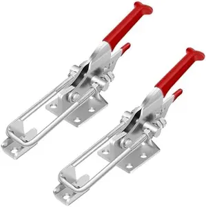 2 Pack Toggle Latch Clamp, Heavy Duty Latches, 2000Lbs Holding Capacity Adjustable Latch Lock, Smoker Clamps Latch for Industrial EquiIpment,Tire Carrier,Boxcar,Smoker Lid