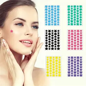 Colorful Star Shaped Acne Patches 180pcs Set Invisible Pimple Patches for Women & Men Skin Care Products Lightweight Comfortable Solution