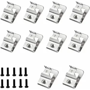 (10pcs) Belt Clips for , 304 Stainless Steel Drill Tool Clip Hook with Screws Beltfor  N268241 N086039, Compatible with 20V Power Tools DCD980 DCD985 DCD980L2 DCD985L2