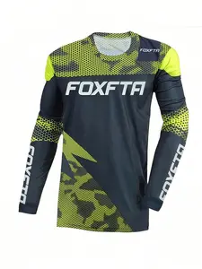 2026 new men's mountain bike riding clothes, MTB BMX downhill off-road racing long sleeved T-shirt, outdoor motorcycle off-road fitness quick drying riding shirt suitable for cycling exploration, hot selling outdoor equipment