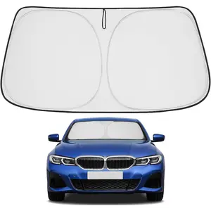 Proadsy 2026 Upgrade Front Windshield Sun Shade Foldable Sunshade Protector Custom Fit 2019-2025 BMW 3-Series 3 Series 330i Luxury, Sport Line, M Sport, M340i Sedan Accessories