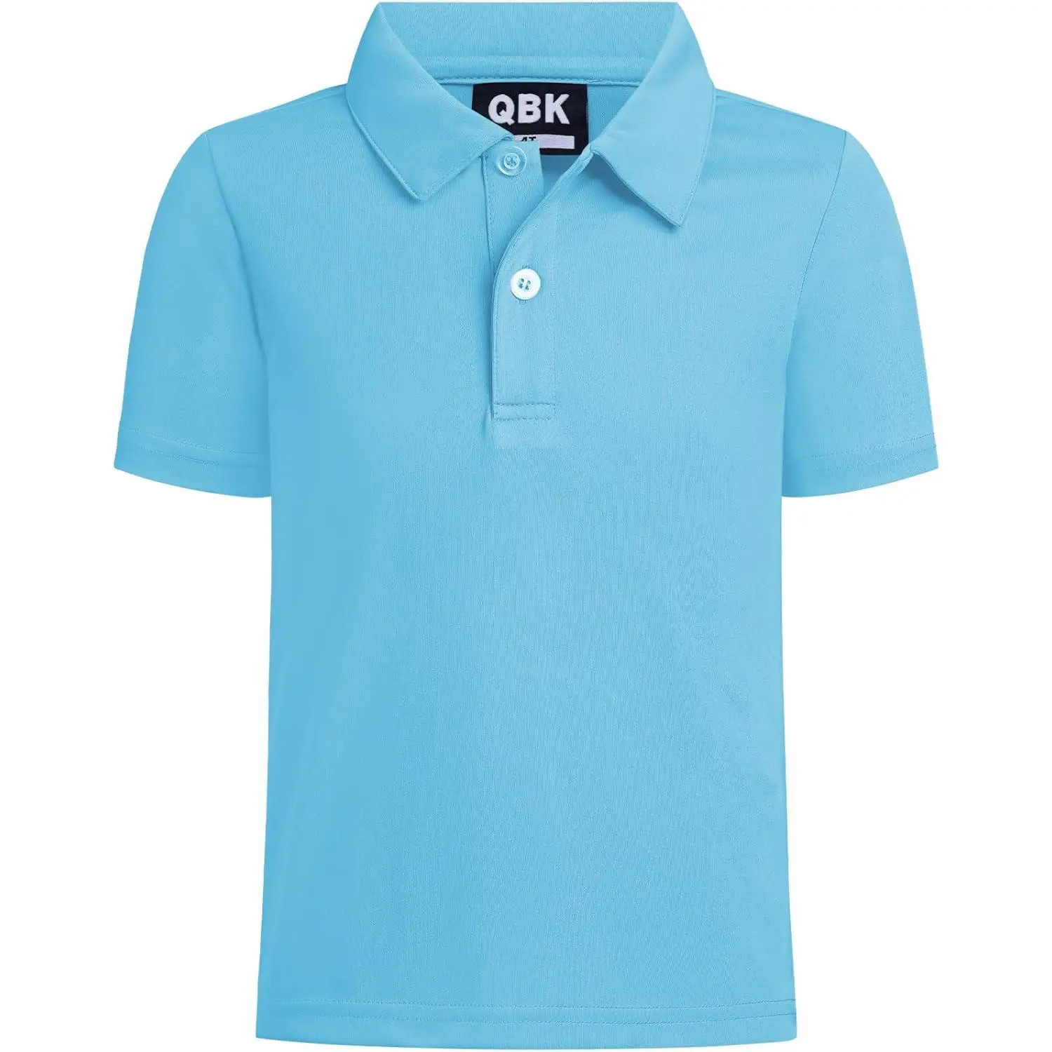 QBK Toddler to Youth Boys' Performance Polo Kids Collared Golf Shirt School Uniform Breathable Dry Fit