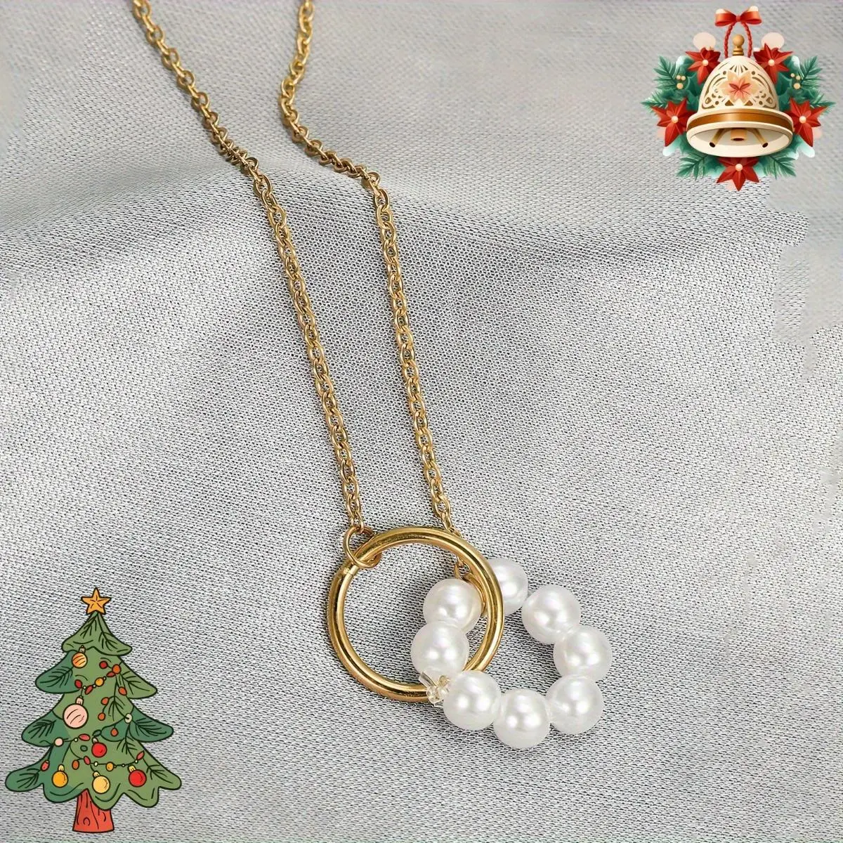 Custom Circular Pendant Necklace with Stainless Steel Chain - European-American Style Elegant Costume Jewelry, Daily Wear or Anniversary Gift for Friends