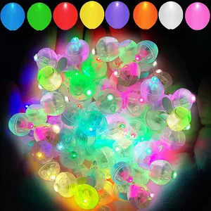 20-Pack Balloon Lights, 9 Colors Handmade LED Bulbs, Long-Lasting Mini Ball Lights, Round Flashlights for Party Decorations