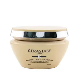 Kerastase Curl Manifesto Masque Beurre Haute Nutrition Hair Mask 6.8oz - Ultrarich Formula with Manuka Honey & Ceramide for Curly Hair - Haircare