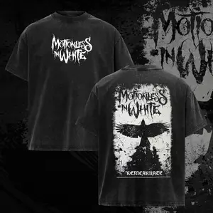 Motionless In White Band T-Shirt, alternative band merch, trending t-shirt, 90s graphic tee, vintage graphic tee, grunge aesthetic shirt, classic rock merch Menswear Streetwear