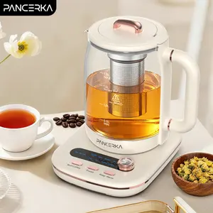 PANCERKA 1.8L Glass Electric Kettle, 10-in-1 with 48H Keep Warm, Detachable Lid with Filter, Delay Start, Quiet, Easy Clean, for Boiling Water, Tea, Soup, Dessert, Noodles, Eggs, Health Pot