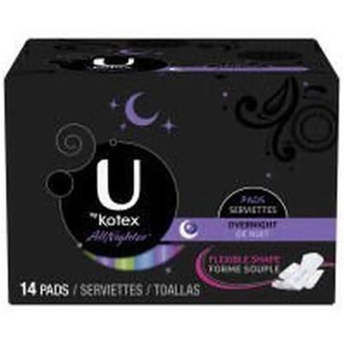 Kimberly Clark Perso 28742 Kotex All Nighter, Ultra-Thin Sanitary Pads