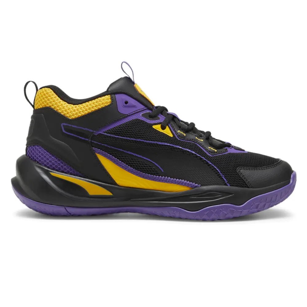 PUMA Mens Playmaker 2023 Lace Up Sneakers Shoes Casual - Black