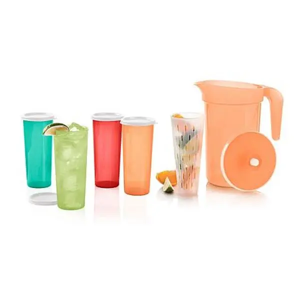 Tupperware® 2qt Pitcher with Infuser Insert & 16oz Tumblers Tupperware® 2qt Pitcher with Infuser Insert & 16oz Tumblers