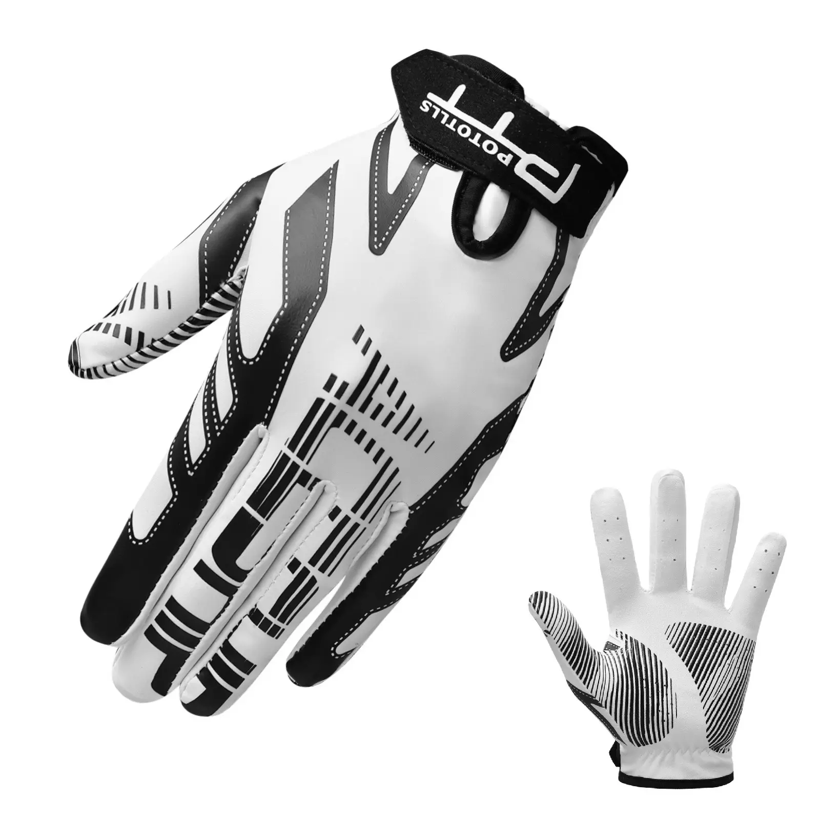 1 Pair Premium Golf Gloves, High Grip Breathable Full Finger Golf Gloves for Men Women, Flexible All Weather Golf Gloves for Adult Golfers, Essential Golf Accessory, Golf Gear