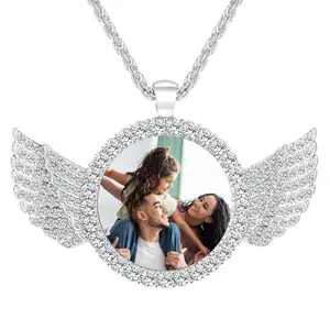 Custom Photo Necklace for Men and Women(Unisex) 3mm Rope Chain Necklace for Women circle chain