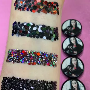 8 Glitters Set - Shades Of Morticia - Angelic & Hood Shop glitter makeup