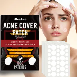 Acne Pimple Patches for Face, Shrinking Zits & Whiteheads in 1 Use, Nighttime Spot Pimple Stickers for Face, 1080 Count
