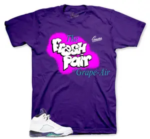Shirt To Match Jd 5 Grapes Outfits - Fresh Grape Air Sneaker Tee
