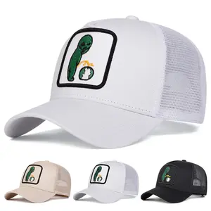 Alien Embroidery Baseball Cap - Mesh Trucker Hat Unisex