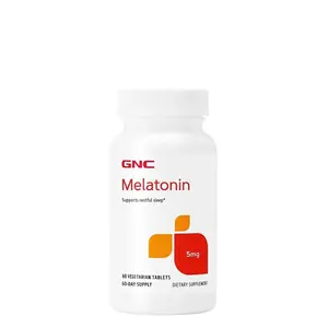 GNC Melatonin 5mg, Supports Restful Sleep, 60 Tablets