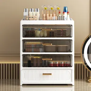 Cosmetics Storage Box Desktop Drawer Lipstick Mask Box Dustproof Large Capacity Dresser Skin Care Product Shelf