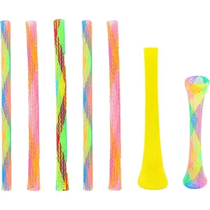 Cat Spring Toys, 30 Packs Interactive Cat Tube Spring Toy for Indoor Cats, Plastic Spring Coils Attract Cats to Swat, Bite, Hunt (Random Color)
