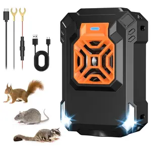 Vehicle rodent repellent device - Automatic start-stop ultrasonic rodent repellent device - LED flashing on-board rodent repellent device - Mouse Rat Deterrent - Electronic Pest Repellent - 5V/12V universal