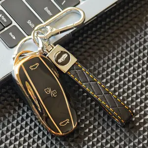 Tesla Model S/y/3 Keychain Protection Cover Set, Fashionable Gift Tpu Car Key Holder, Durable & Stylish Design, Perfect Fit Accessories, Car Key Accessory, Car Key Protector