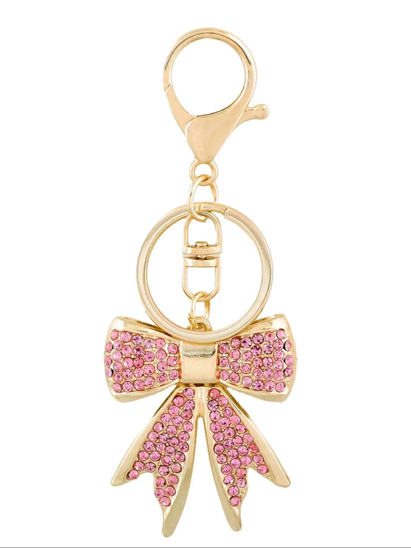 Cute Bowknot Design Keychain, Rhinestone Decor Keychain for Women & Girls, Fashion Accessories for Bag, Car, Phone Decor, Bling Bling Keychains