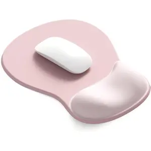 Ergonomic Gel Mouse Pad with Wrist Rest - Non-Slip Base Memory Foam Wrist Support for Office Gaming & Home, Pain Relief Computer Mat