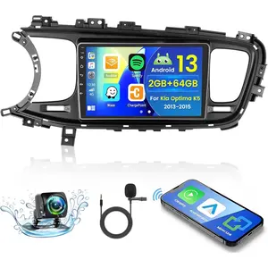 for Kia Optima K5 2013-2015 Android Car Stereo Radio with Wireless Carplay Android Auto, 2+64G 9 Inch Touchscreen Radio WiFi GPS Navigation Bluetooth FM RDS EQ Mirror Link
