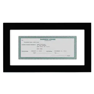 Americanflat Professional Business License Frame with 3.5x8 Mat for 5x10 Documents Tabletop & Wall Display Legacy Decor Photo