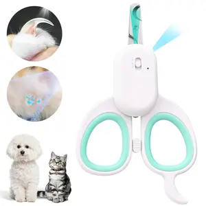 Cityflee Pet Nail Trimmer with LED Light - Safe for Pet Nails, Precise Nail Trimmer for Cats and Dogs, Ergonomic Non-slip