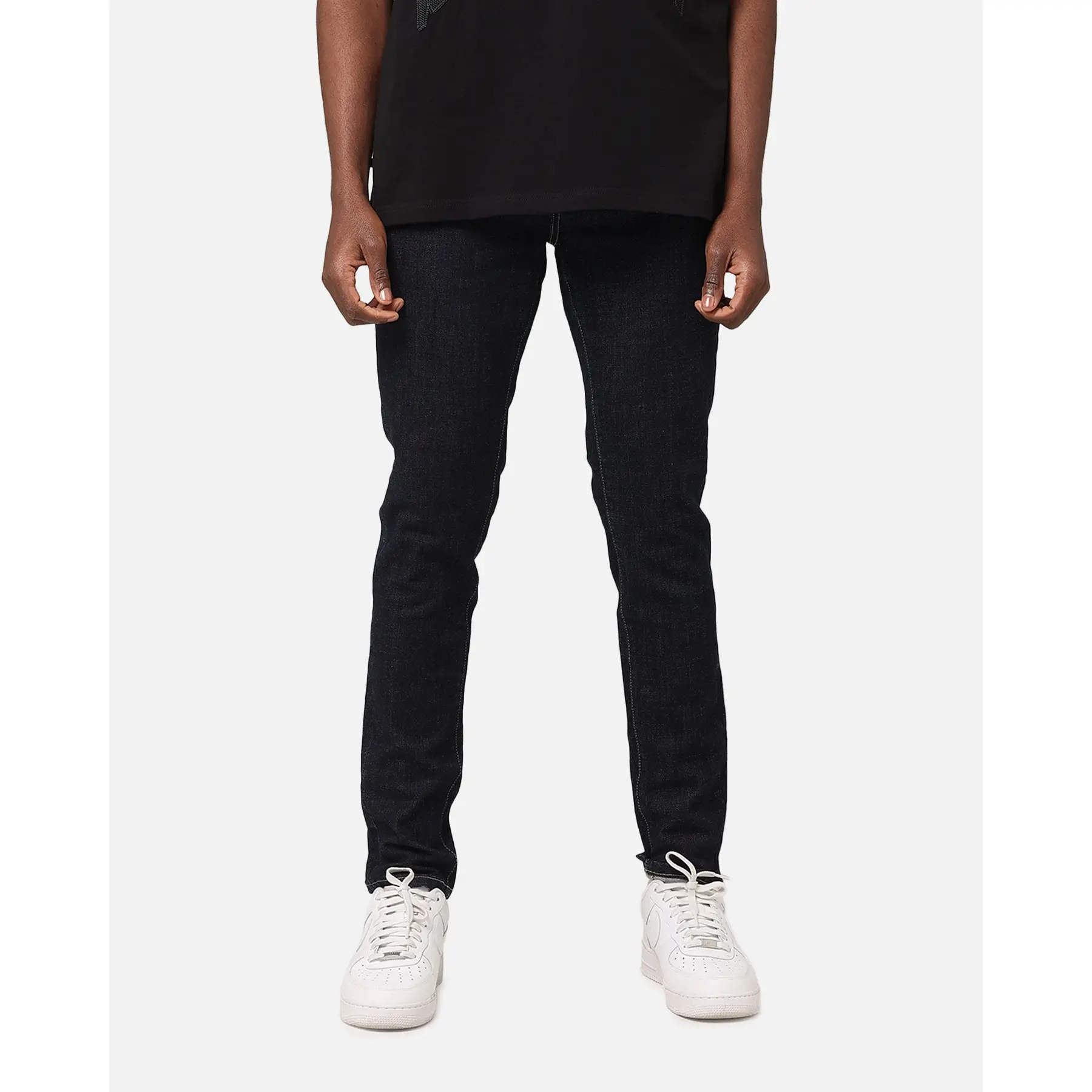 Saint Morta Tapered Denim Jeans Raw Indigo