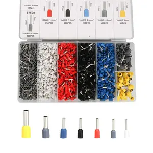 1900Pcs Wire Ferrules Terminals Kit, AWG 22-10 Terminal Connector Wire Insulated Cord Pin Ends Terminals for Electric, Industrial, Power Control System - Home Improvement. Copper High Quality