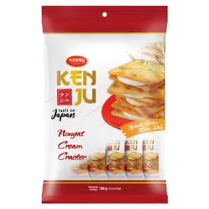 RICHY KENJU NOUGAT CREAM CRACKER 186g - Indulge in Smooth, Creamy Bliss!