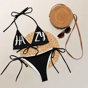 Hazy String Bikini Set for Women – Sexy 420 Themed Two Piece Swimsuit, Vacation Bathing Suit 2025, Couples Matching Swimwear, Trendy Summer Bikini Outfit
