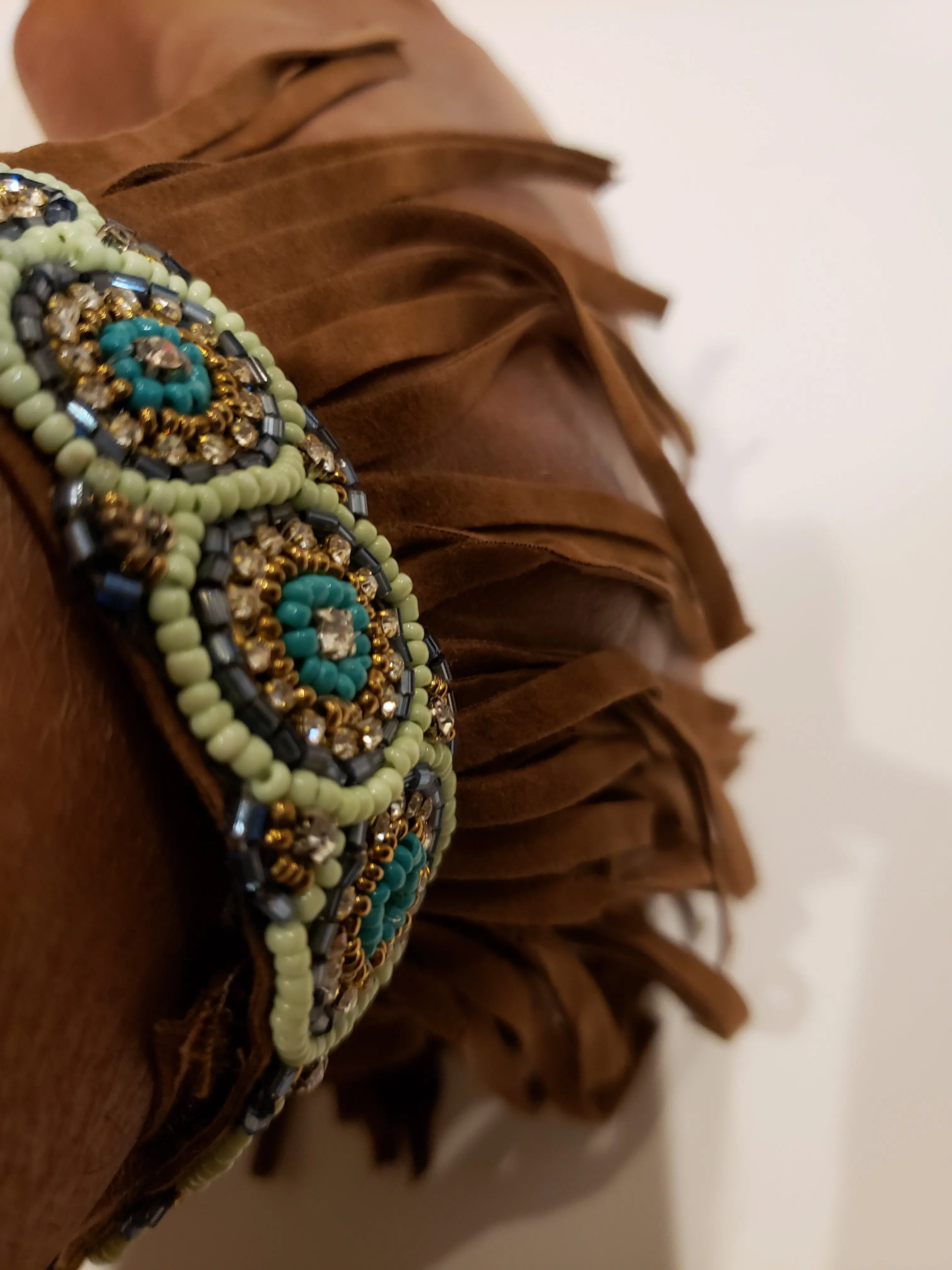 Embellished Shoe and Ankle Tassel