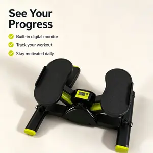 Adjustable Hydraulic Stair Stepper - Home Gym Low-Impact Fitness Equipment with Non-Slip Pedals for Home, Desk Workouts #MiniStepper #HomeWorkout #CardioAtHome twist machine mini