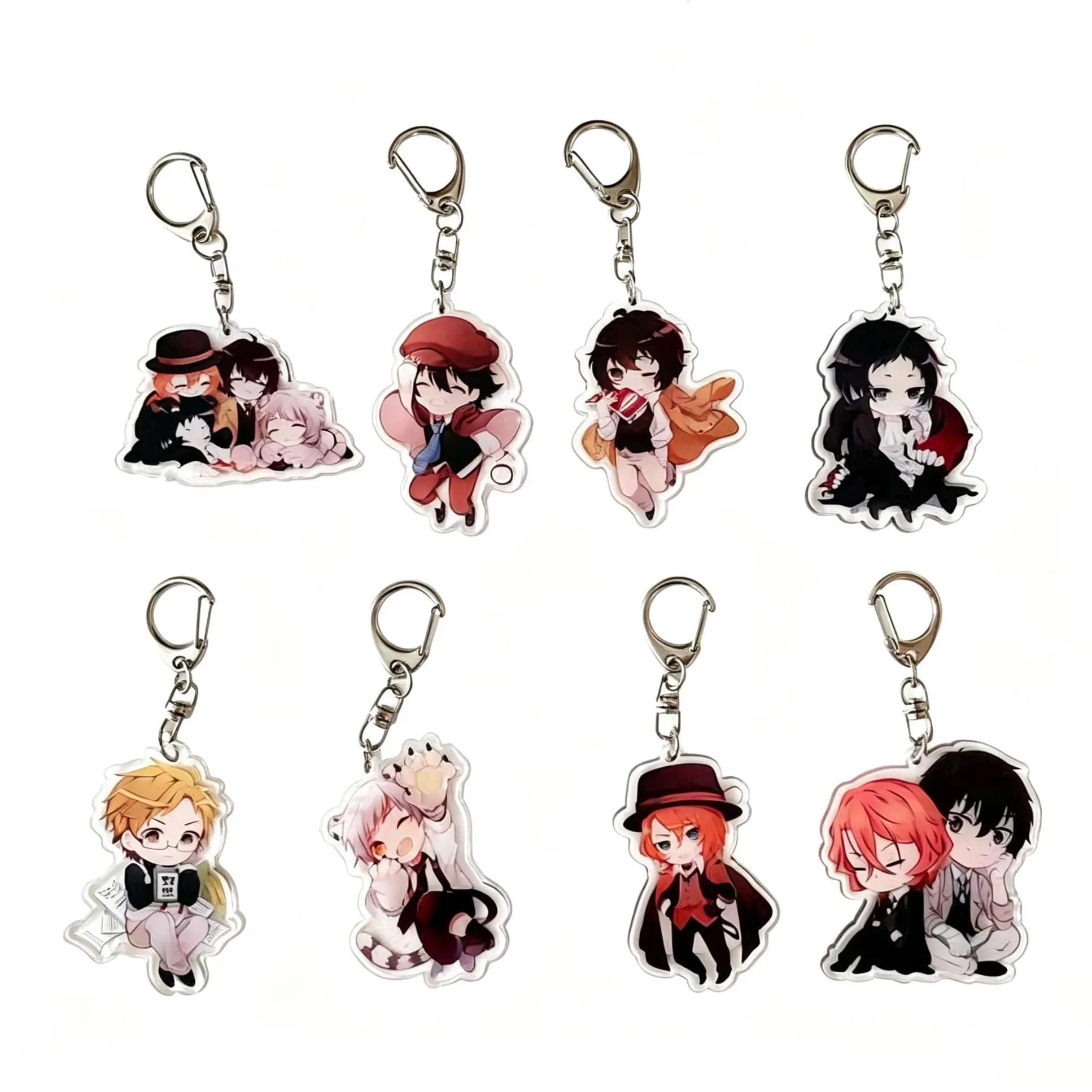 Bungou Stray Dogs Acrylic Keychain, Dazai, Akutagawa, Anime Keychains, Anime Gift, Gifts For Friends