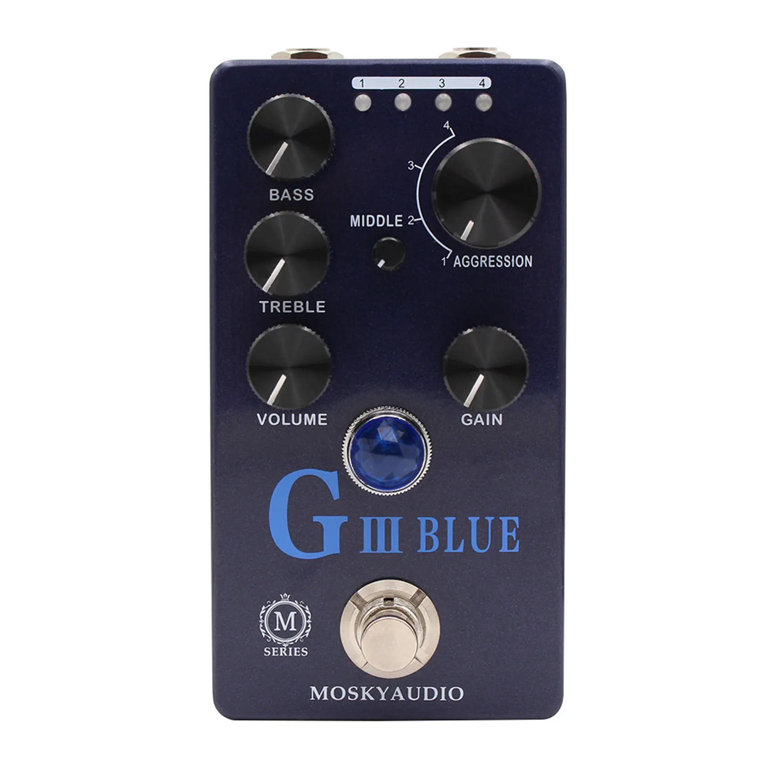 MOSKY Guitar Bass Preamp/Overdrive/Distortion Effect Pedal True Bypass 4 Models