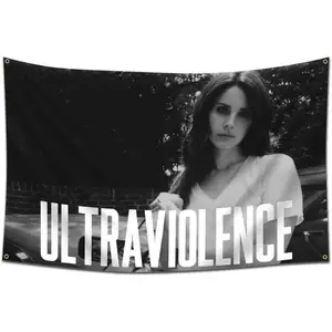 Tapestry  Lana del Singer Rey Flag Tapestry Album Cover Flag Tapestry 60*40 Inch Wall Hanging Living Room Bedroom Dormitory Aesthetic Decoration