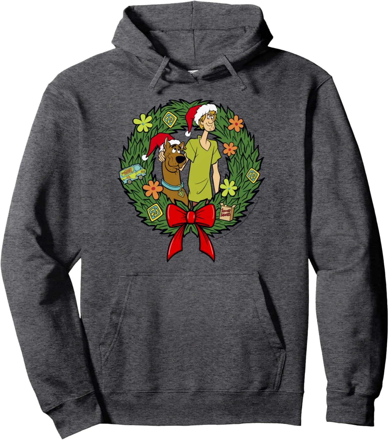 Scooby-Doo Christmas Shaggy & Scooby-Doo Snack Wreath Pullover Hoodie MF