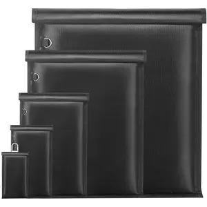 5 Pack Faraday Bags for Laptops & Tablets & Phones & Car Keys, Anti-Tracking Faraday Cage, Signal Blocker Pouch, Fireproof & Waterproof EMP Bag, Faraday Key Fob Protector