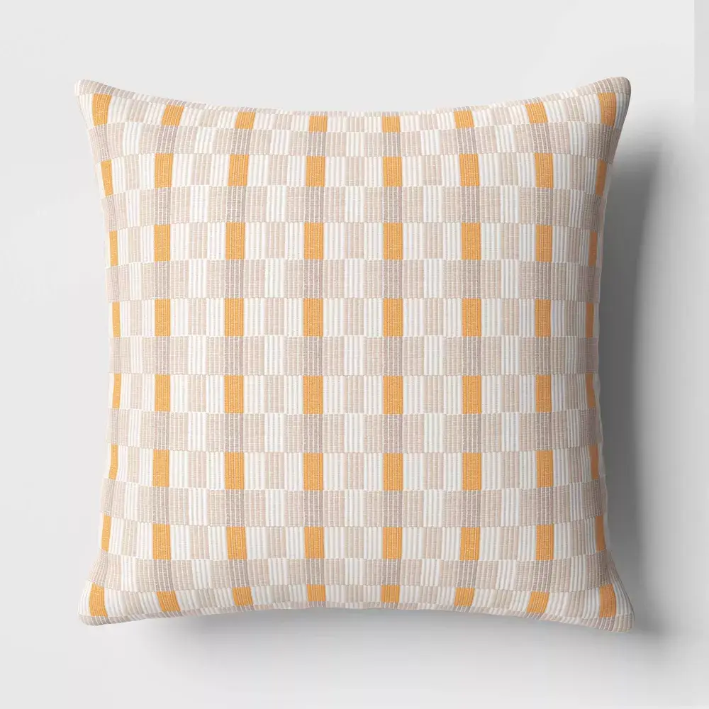 Woven Linework Square Throw Pillow - Threshold
