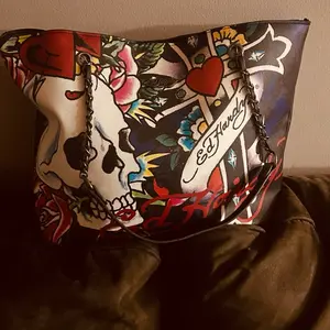 Ed Hardy Skull Large capacity tote bag