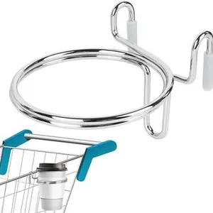 Portable Shopping Cart Cup Holder, Hanging Coffee Cup and Drink Cup Rack, Convenient Car Organizer for Daily Use, Universal Cup Holder