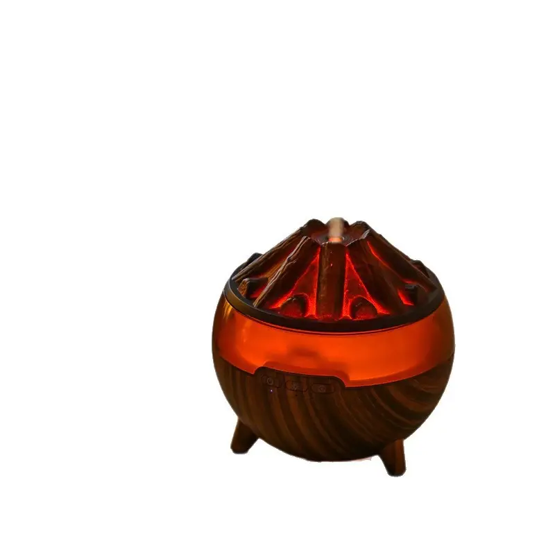 Compact Wood Look Aromatherapy Diffuser - Portable USB Car Air Humidifier, Desktop Fragrance Sprayer for Home, Vehicle Use