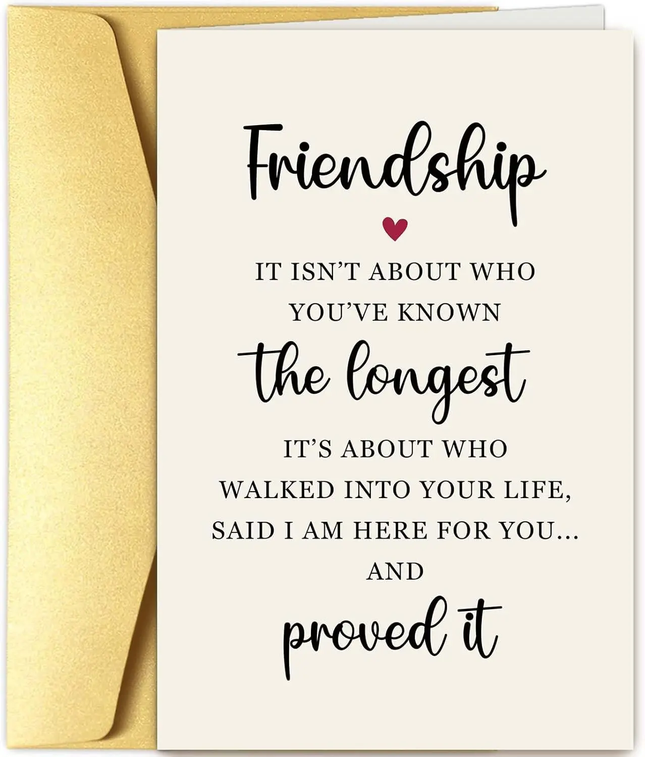 Friendship Card for Her, Friendship Poem Card for Bestie, Perfect for Best Friend on Friendiversary Anniversary Birthday Leaving School