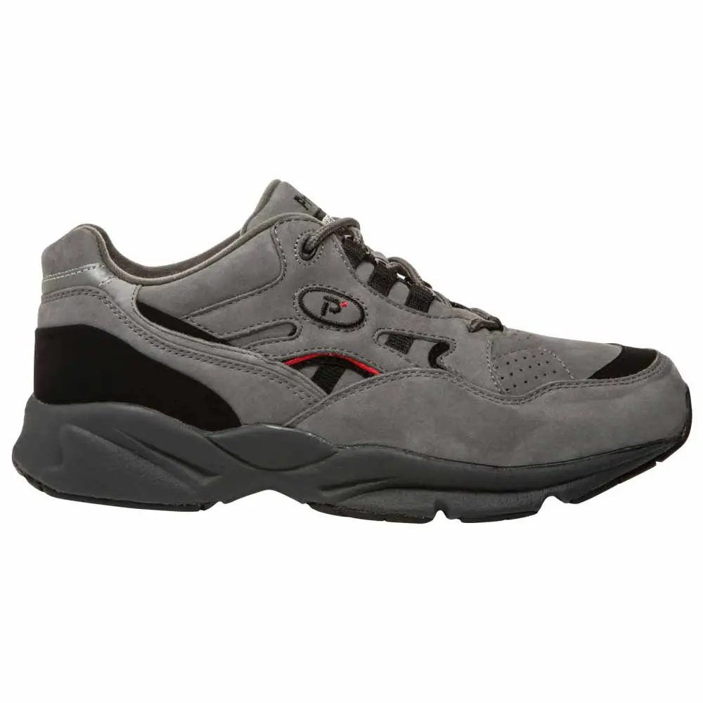Propet Mens Stability Walker Walking Walking Sneakers Shoes - Grey